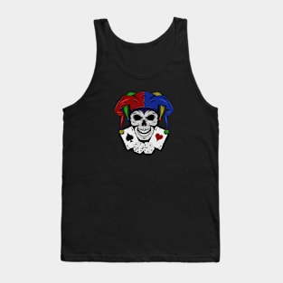 Jester Clown Skull Tank Top